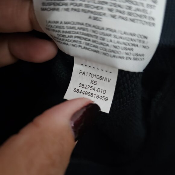 Nike Versa Cropped Sweatshirt, Black, XS - Picture 7 of 15